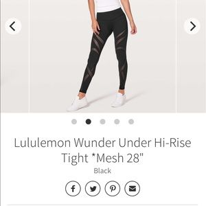 Lululemon Wunder Under High-Rise tight mesh 6
